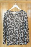 Bobby Mesh Layering Top Leopard Mono